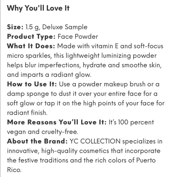 🌻 YC Coll. Radiant Setting Powder | Honey - Picture 2 of 4